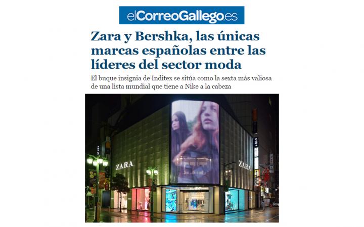 Zara y Bershka top 50 moda Galicia 