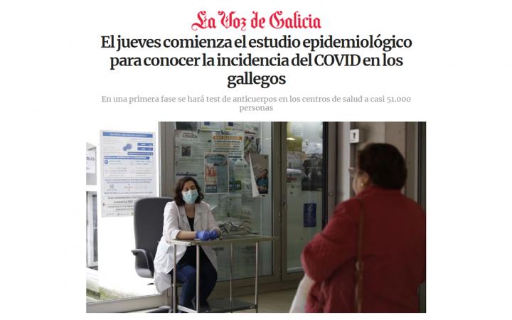 Estudio epidemiológico coronavirus Galicia