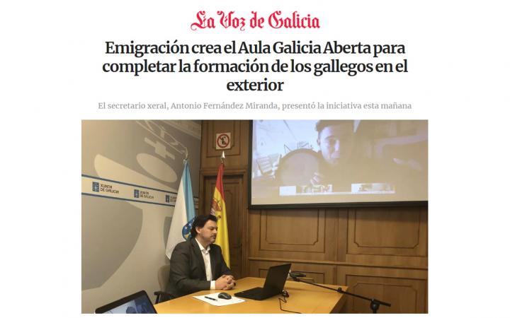 Emigración crea Aula GaliciaAberta 