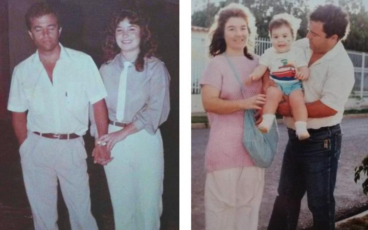 Gustavo con sus padres