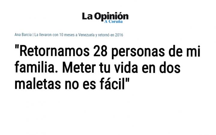 Retorno Venezuela Galicia