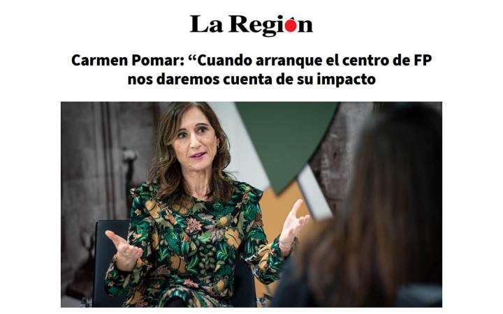 Conselleira de Educación de Galicia, Carmen Pomar