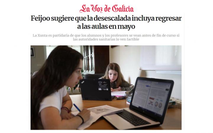 Desescalada Galicia coronavirus vuelta a las aulas
