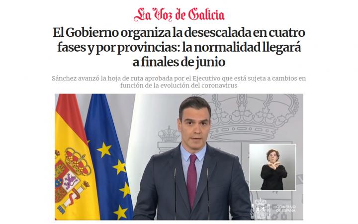 Desescalada coronavirus cuatro fases