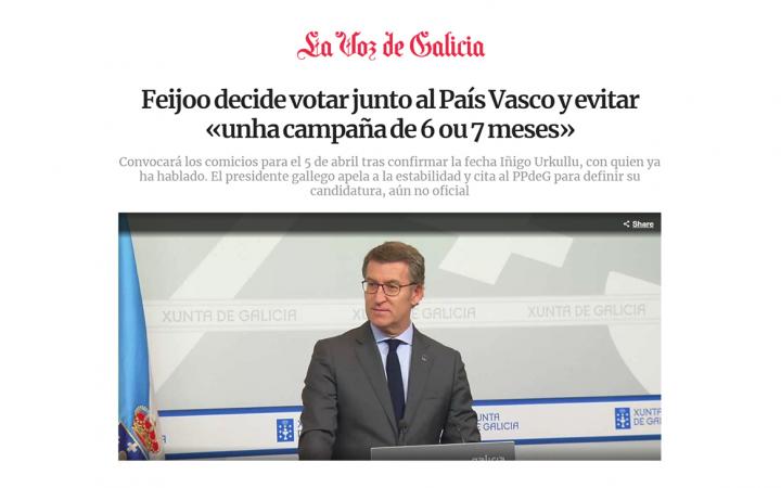 Feijóo elecciones Galicia