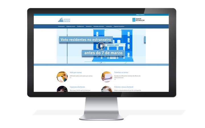 Página web elecciones Galicia