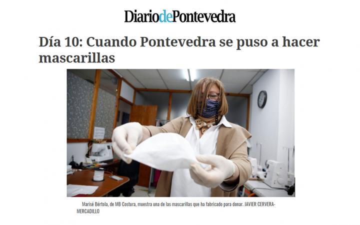 Fabricación mascarillas solidarias Pontevedra