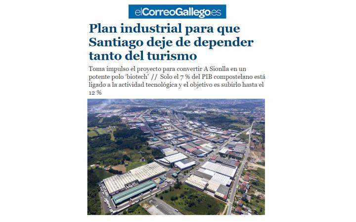 Plan industrial Santiago polo biotech Galicia