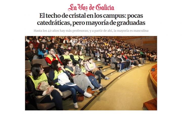 Presencia mujeres universidades Galicia
