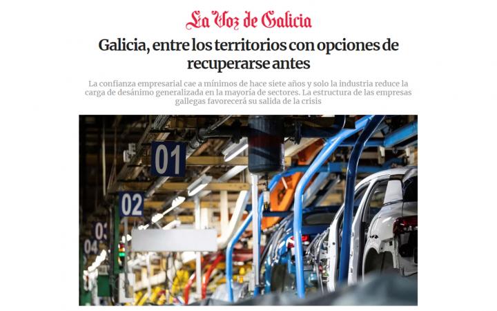 Galicia recuperación económica más rápida