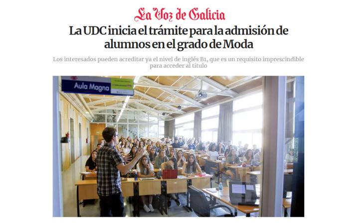UDC grado de Moda Galicia