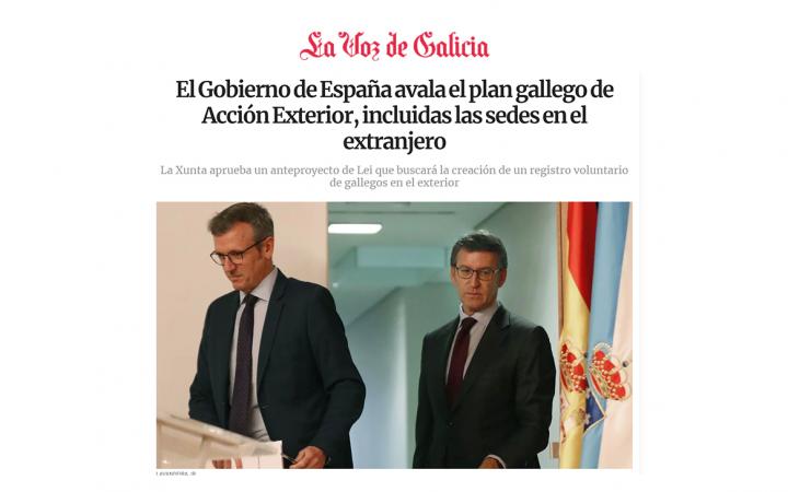 Galicia plan Acción Exterior