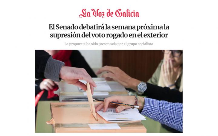 Voto rogado Galicia