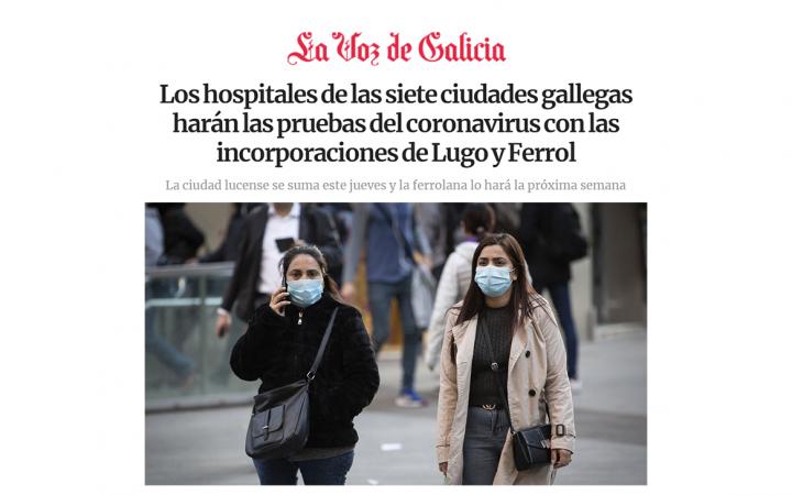 Pruebas coronavirus Galicia