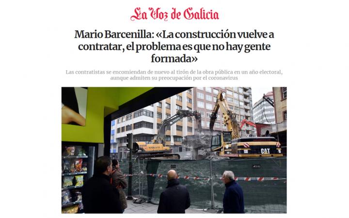 Empleo construcción Galicia