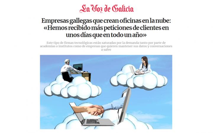 Empresas gallegas que crean oficinas en la nube