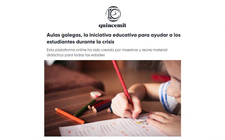 Aulas galegas, iniciativa educativa Galicia coronavirus