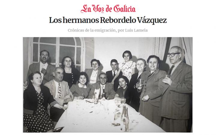 Rebordelo Vázquez Galicia familias emigrantes