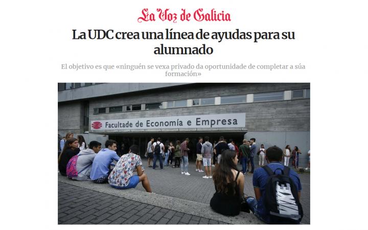 Universidad coruñesa ayudas alumnado