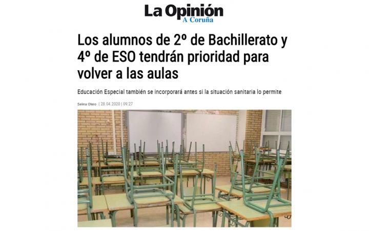 Vuelta a las aulas Galicia