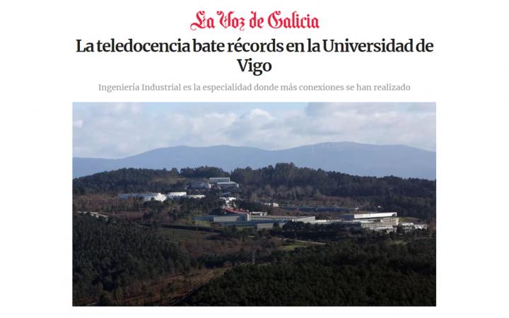 Teledocencia récords Universidad de Vigo