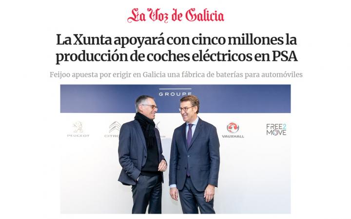 Apoyo Xunta de Galicia coches PSA