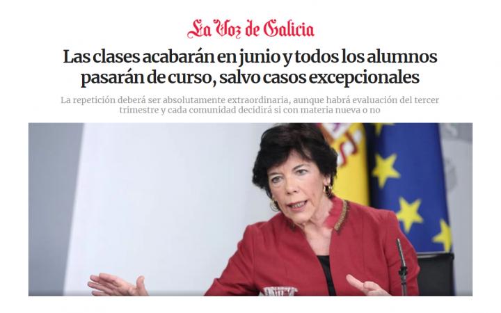 Fin de curso en junio Galicia