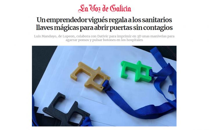 Emprendimiento Galicia-Lupeon llave mágica contra contagios