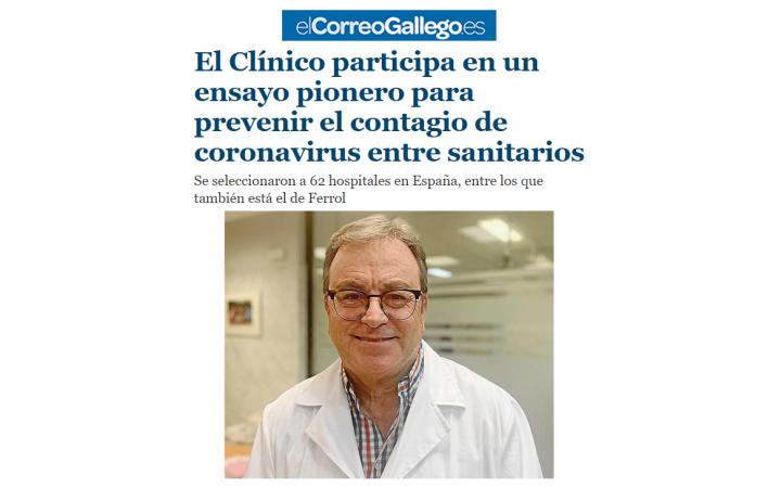 Hospitales Galicia ensayo pionero coronavirus