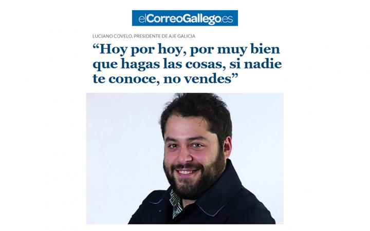 Luciano Covelo, presidente de AJE Galicia