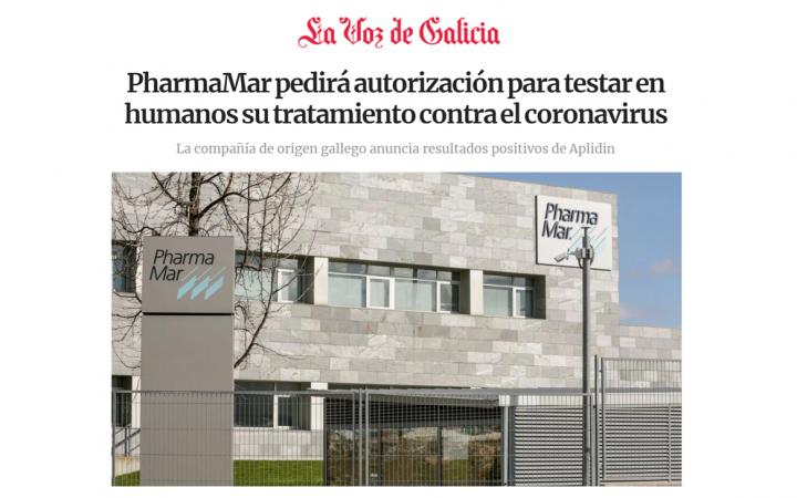 Pharmamar tratamiento coronavirus