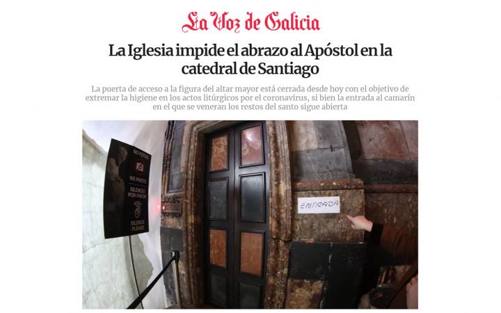 Cerrado altar mayor Catedral Santiago