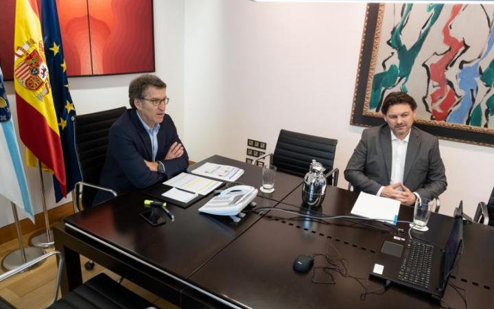 Reunión Feijóo y Miranda con la diáspora