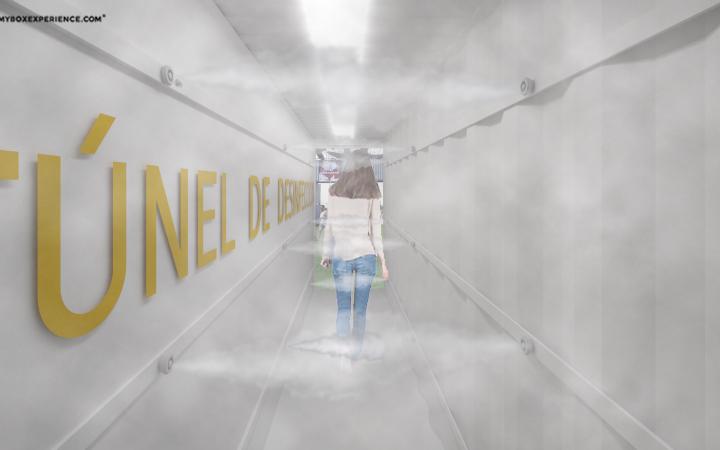 Túnel de desinfección. Foto: MyBOXExperience