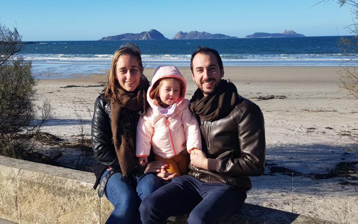 Agustina Patiño y familia