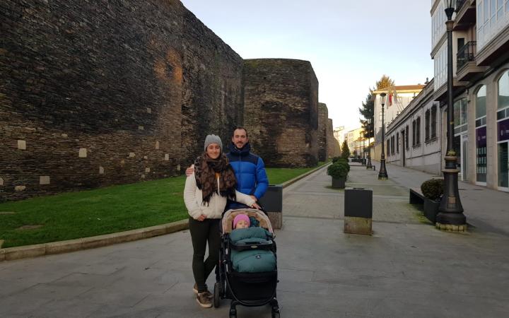 Agustina Patiño y familia en Lugo