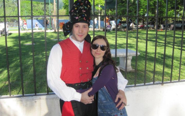 Con Martín, en Argentina.