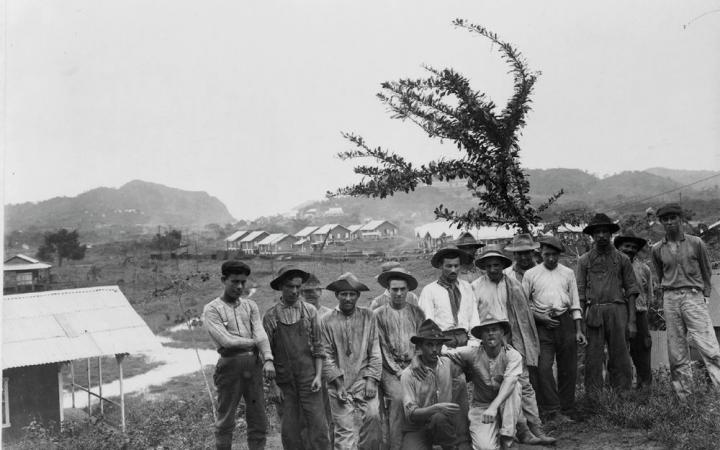 Trabajadores gallegos Canal de Panamá