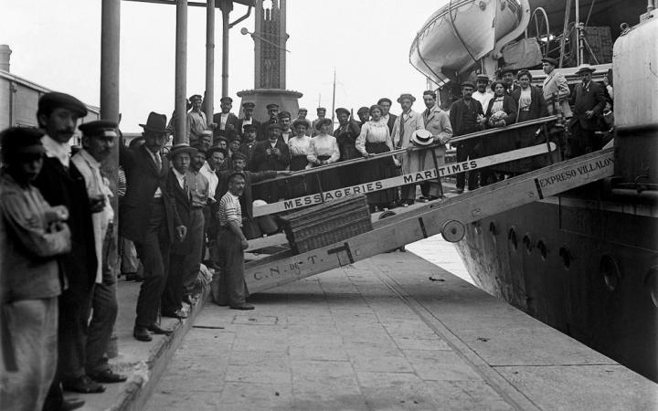 Inmigrantes llegando a Argentina