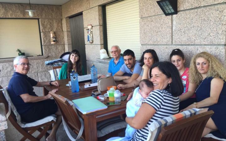 Manuela Núñez y familia