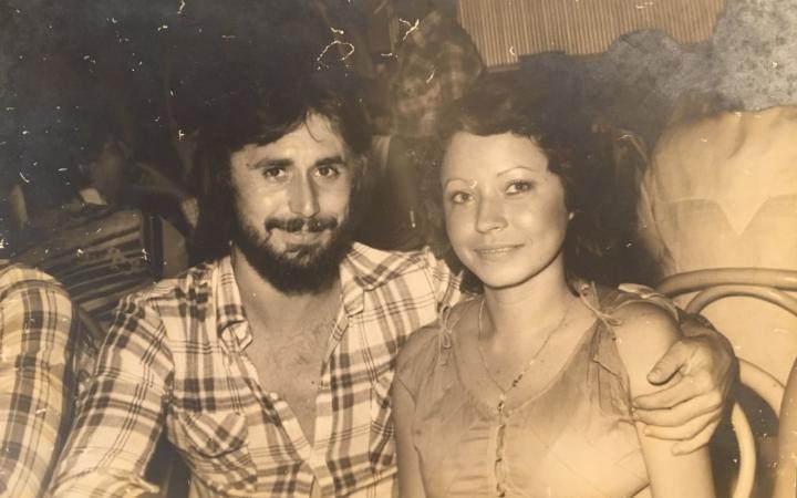 Os pais de Viviana Martínez, antes de casar