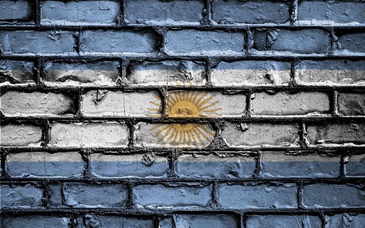 Bandera mural Argentina
