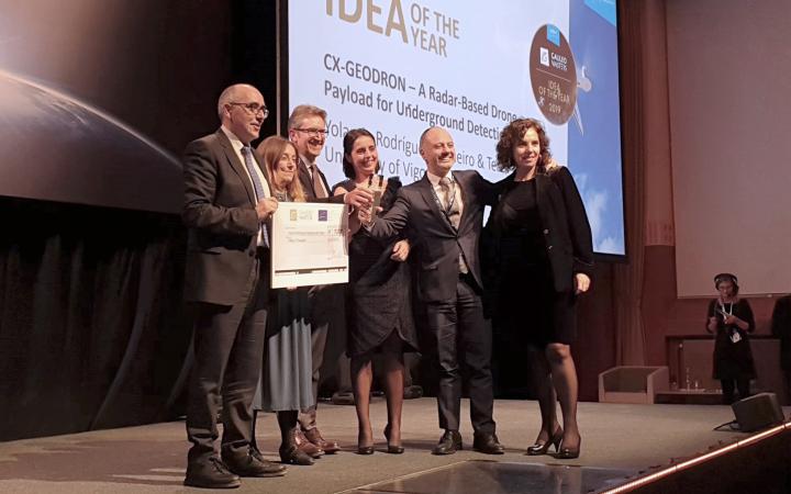 Oscar del Espacio proyecto CX-Geodrone Galicia- Foto UVigo