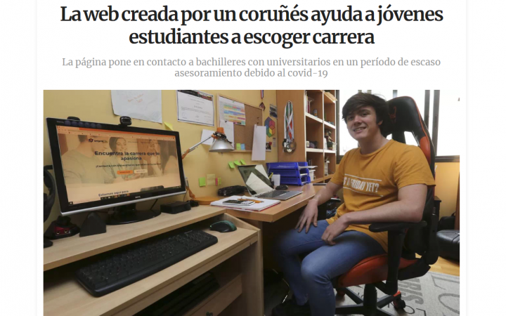 la web creada por un joven la voz